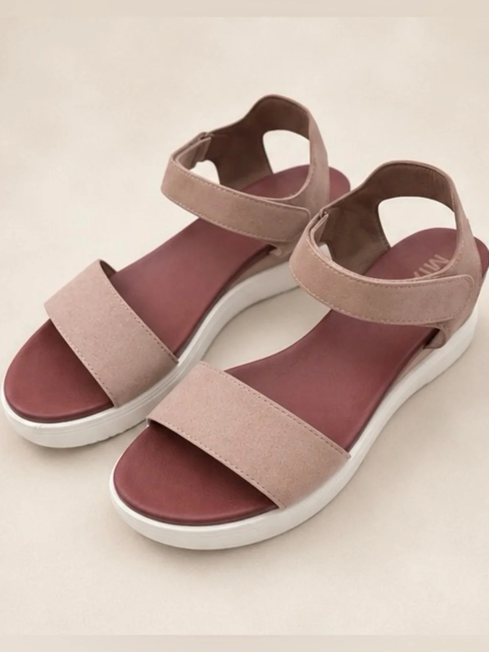 MIA Women's Taupe Neutral Sandals